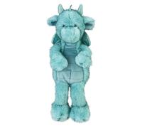 VFM e-Store - Gorgeous George Luxury Dragon Soft Toy - Two Tone - Perfect for Plush Lovers, Gift Ideas for Children - Blue - 23cm X 12cm