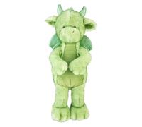 VFM e-Store - Gorgeous George Luxury Dragon Soft Toy - Two Tone - Perfect for Plush Lovers, Gift Ideas for Children - Green - 30cm X 14cm