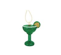 VFM e-Store Green Glitter Cocktail Decoration Hand Painted Hanging Christmas VFM e-Store Green