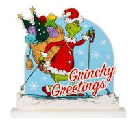 VFM e-Store - Grinch Christmas Decoration Festive Gift Ornament Dr Seuss Xmas Theme Fun Design - 21.5cm X 22cm Green X 1