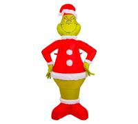 VFM e-Store - Grinch Christmas Inflatable Outdoor Decoration Dr Seuss Xmas Theme Fun Design - 120cm X 60cm Green X 1