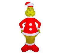 VFM e-Store - Grinch Christmas Inflatable Outdoor Decoration Dr Seuss Xmas Theme Fun Design - 150cm X 75cm Green X 1
