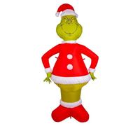 VFM e-Store - Grinch Christmas Inflatable Outdoor Decoration Dr Seuss Xmas Theme Fun Design - 180cm X 90cm Green X 1