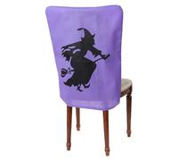 VFM e-Store - Halloween Chair Covers Halloween Party, Trick Or Treat Spooky Halloween Parties, Creepy, Fright, Costume, Fancy Dess Accessories and Props - 65cm X 50cm Witch
