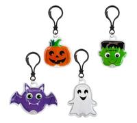 VFM e-Store - Halloween Clip on light 1 Piece Mystery Bag Bat, Frankie, Pumpkin, Ghost Trick or Treat Party Spooky Halloween Parties, Creepy, Fright- MultiColour