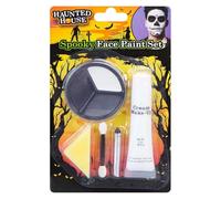 VFM e-Store - Halloween Face Paint Set Fancy Dress Trick Or Treat Costume Party - 21cm X 13cm Red Grey Black X 1