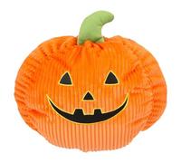 VFM e-Store - Halloween Pumpkin Soft Toy Smiling Plush Decoration- Trick Or Treat Festive Party Gift - 15cm X 25cm Orange X 1