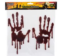 VFM e-Store Halloween Window Stickers Blood Handprints Decoration Trick or Treat Party Red VFM e-Store Red
