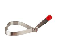 VFM e-Store - Heart Shaped Egg Mould - Silver Metal Love Decoration - Heart Shaped Pancake Pan for Valentine’S Day - 10cm X 8cm Pancake Shapes - Gift for Someone Special On Feb 14Th