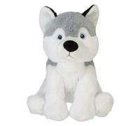 VFM e-Store - Husky Eco Soft Toy - Planet Pals Animals - Perfect for Plush Lovers, Gift Ideas for Children - Grey - 25cm X 18cm