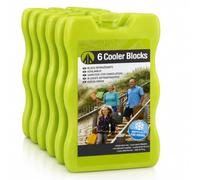 VFM e-Store Ice Packs for Cool Box | 6 Pack 200Ml Reusable Freezer Blocks for Lunch Boxes | Cooler Bags | Picnic | Camping & Beach