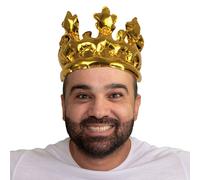 VFM e-Store King Crown Coronation Inflatable Fancy Dress Gold Nativity Medieval VFM e-Store Gold