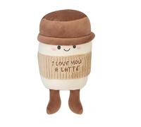 VFM e-Store - Latte Coffee Soft Plush Coffee Beverage Plush Great for Birthdays, Ideas - 18cm X 5.5cm Brown X 1