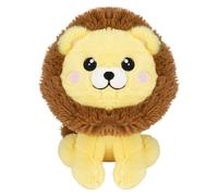 VFM e-Store - Lion Kawaii Zoo Soft Toy - Bedroom Decoration - Perfect for Plush Lovers, Gift Ideas for Children - Multi - 25cm X 16cm