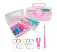 VFM e-Store - Loom Band Set 600Pcs Arts and Crafts Gift Ideas, Christmas Ideas - 14cm X 26cm Multicolour X 1