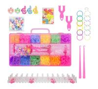 VFM e-Store - Loom Band Set 600Pcs Arts and Crafts Gift Ideas, Christmas Ideas - 15.5cm X 29.5cm Multicolour X 1