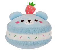 VFM e-Store - Macaroon Bear Soft Toy Cute Plushie Huggable Cuddly Stuffed Toy Plush Toy Cute Stuffed Plushie, Gifts for Birthday, Valentine's Day Christmas - 23cm Blue