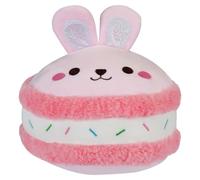 VFM e-Store - Macaroon Bunny Soft Toy Cute Plushie Huggable Cuddly Stuffed Toy Plush Toy Cute Stuffed Plushie, Gifts for Birthday, Valentine's Day Christmas - 23cm Pink