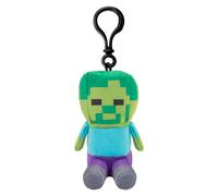 VFM e-Store Minecraft Zombie Soft Toy Clip 13cm x 11.7cm Multicolour X 1 | Size: 13 cm x 11.7 cm VFM e-Store Multicolor 13 cm x 11.7 cm