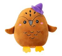 VFM e-Store - Owl Soft Toy Halloween Themed Plush Trick Or Treat - Festive Party Gift - October 31St - 16cm X 10cm Brown X 1