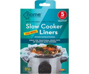 VFM e-Store Pack Of 5 Slow Cooker Liners In Hanging Card in Clear VFM e-Store Clear