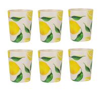 VFM e-Store - Plastic Tumbler for Tableware Great for Parties, Birthday Partyware - 10cm X 8.3cm Yellow X 6