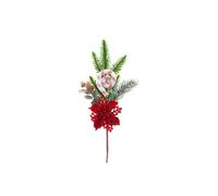 VFM e-Store Poinsettia Swirl Candy Pick With Hang Tag Christmas Decoratio Red VFM e-Store Red