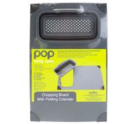 VFM e-Store Pop Collapsible Board & Colander Set Black Non Slip Summit VFM e-Store Black