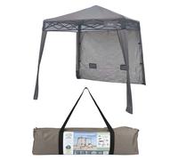 VFM e-Store Pop Up Gazebo | 1.8m x 1.8m | Compact | 1 Person Setup | Grey VFM e-Store Grey
