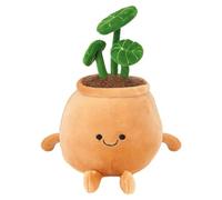 VFM e-Store - Potted Plants Soft Toy Cute Plushie Huggable Cuddly Stuffed Toy Plush Toy Cute Stuffed Plushie, Gifts for Birthday, Valentine's Day Christmas - 20cm Orange