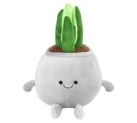 VFM e-Store - Potted Plants Soft Toy Cute Plushie Huggable Cuddly Stuffed Toy Plush Toy Cute Stuffed Plushie, Gifts for Birthday, Valentine's Day Christmas - 20cm White