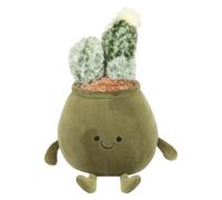 VFM e-Store - Potted Plants Soft Toy Cute Plushie Huggable Cuddly Stuffed Toy Plush Toy Cute Stuffed Plushie, Gifts for Birthday, Valentine's Day Christmas - 20cm Green