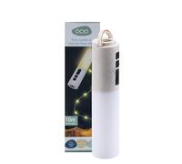 VFM e-Store - Power Bank 10M String Light, Torch & Lantern USB Torch Easily Recharge Convenient Strong LED Outdoors Camping Hiking Holidays Festivals Travel - White