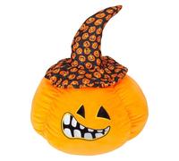 VFM e-Store - Pumpkin Soft Toy Halloween Plush Trick Or Treat - Festive Party Gift - October 31St - 66cm X 45cm Black Pumpkin Hat X 1