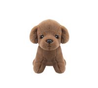 VFM e-Store Puppy Soft Toy Cream Plush Pet Luxury Pale Sitting Dog Teddy in Brown VFM e-Store Brown