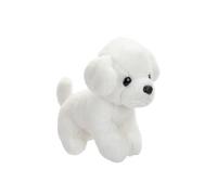 VFM e-Store Puppy Soft Toy Cream Plush Pet Luxury Pale Sitting Dog Teddy in White VFM e-Store White