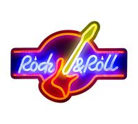 VFM e-Store Rock & Roll Mancave Neon Light USB Powered Multi 30cm x 40cm | Size: 30 cm x 40 cm VFM e-Store Multicolor 30 cm x 40 cm