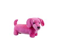 VFM e-Store Sausage Dog Soft Toy Fun Doggy Plush Cuddly Soft Furry Fluffy in Pink VFM e-Store Pink