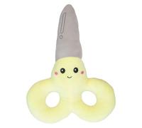 VFM e-Store - Scissors Soft Toy Cute Plushie Huggable Cuddly Stuffed Toy Plush Toy Cute Stuffed Plushie, Gifts for Birthday, Valentine's Day Christmas - 27cm Yellow