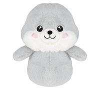 VFM e-Store - Sea Lion Kawaii Zoo Soft Toy - Bedroom Decoration - Perfect for Plush Lovers, Gift Ideas for Children - Grey - 26cm X 18cm
