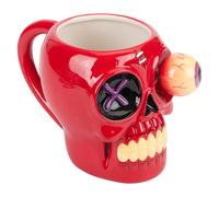 VFM e-Store Shaking Skull Wobble Mug Funny Hot Drink Cup Red 12cm x 10cm | Size: 12 cm x 10 cm VFM e-Store Red 12 cm x 10 cm