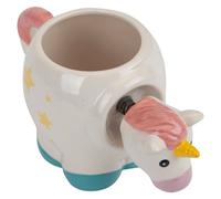 VFM e-Store Shaking Unicorn Wobble Mug Funny Hot Drink Cup White 11cm x 10cm | Size: 11 cm x 10 cm VFM e-Store White 11 cm x 10 cm