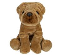VFM e-Store - Sharpei Dog Soft Toy - Premium Quality - Perfect for Plush Lovers, Gift Ideas for Children - Brown - 30cm X 12cm