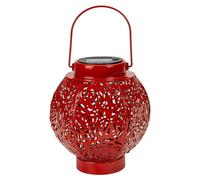 VFM e-Store Solar Lanterns for Garden 18cm x 15cm Red X 1 | Size: 18 cm x 15 cm VFM e-Store Red 18 cm x 15 cm