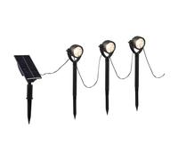 VFM e-Store - Solar Spotlights Warm White Light Decorations - Camping, Travel Holiday Accessories for Summer - 3. 5M X 6 Warm Spotlights White X 1