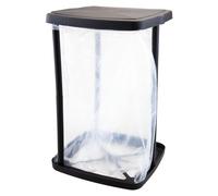 VFM e-Store - Trash Can Adjustable Hight Foldable 3 Hights 24/48/70cm - Camping, Travel Holiday Accessories for Summer - 29. 5cm X 69cm Black X 1