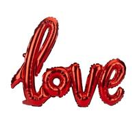 VFM e-Store - Valentines Foil Love Balloon Decoration - Gift for Someone Special On Feb 14Th - 64cm X 109cm Red X 1