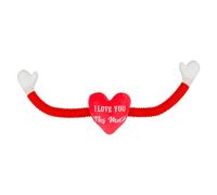 VFM e-Store Valentines I Love You Heart Plush Stretch Arms 12cm x 74cm Red X 1 | Size: 12 cm x 74 cm VFM e-Store Red 12 cm x 74 cm