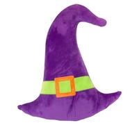 VFM e-Store - Witch Hat Wall Decoration Soft Toy Halloween Themed Plush Trick Or Treat - Festive Party Gift - October 31St - 49cm X 46cm Orange X 1