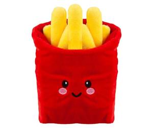 VFM - Fries Soft Toy Food Themed Cute Plush Cuddly Soft Fluffy Stuffed Toy Plush Toy Cute Stuffed Plushie, Gifts for Birthday, Valentine's Day Christmas - 16cm Multi-Coloured